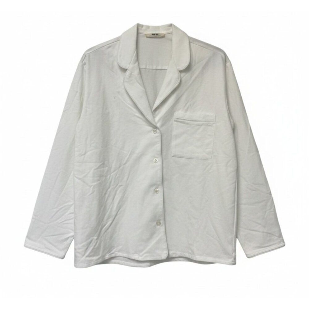 Zara Home Womens Pajama Top Size S White Sleepshirt Loungewear soft 4181/579 NWT